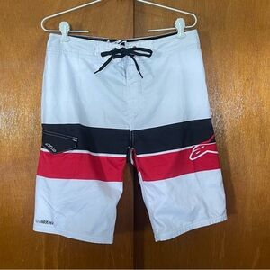 Alpinestars Men's Swim Shorts - Red and Black